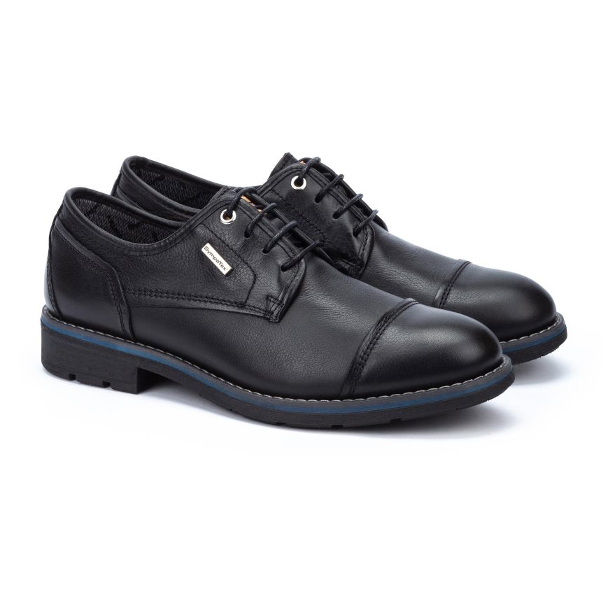 Men's Pikolinos YORK Dress Shoes Black | NZ PQ93802